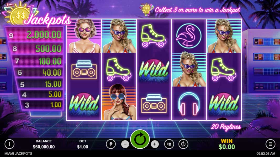 Miami Jackpots Online Slot Game Miami Jackpots Online Slot Game
